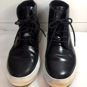 Kenneth Cole black leather high tops.  Sz 11